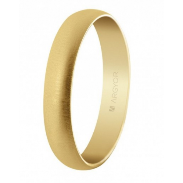 Alianza de boda oro 4mm texturizada