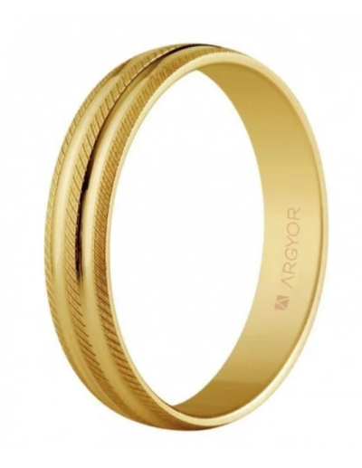 Alianza de boda en oro...