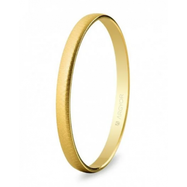 Alianza de oro amarillo media caña...