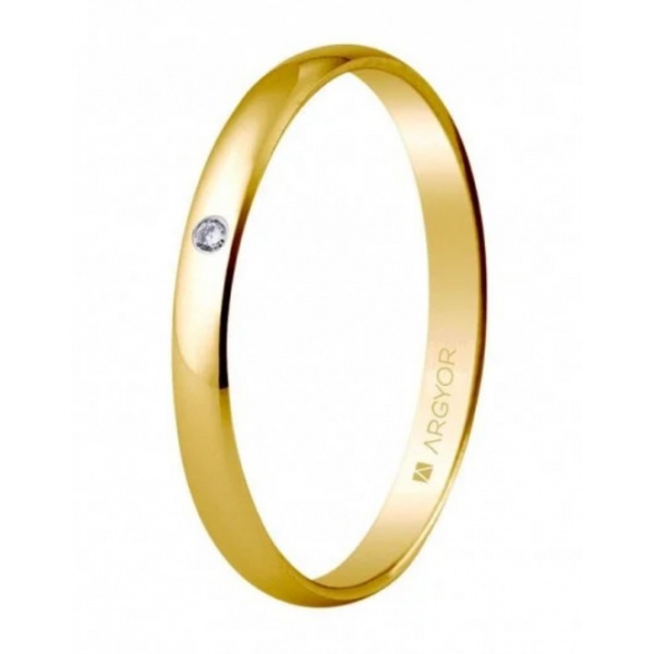 Alianza de boda oro y diamante...