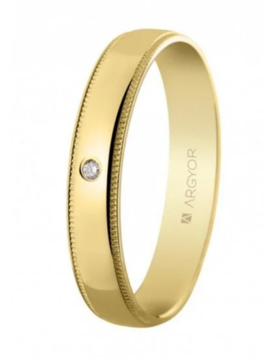 Alianza oro y diamante...