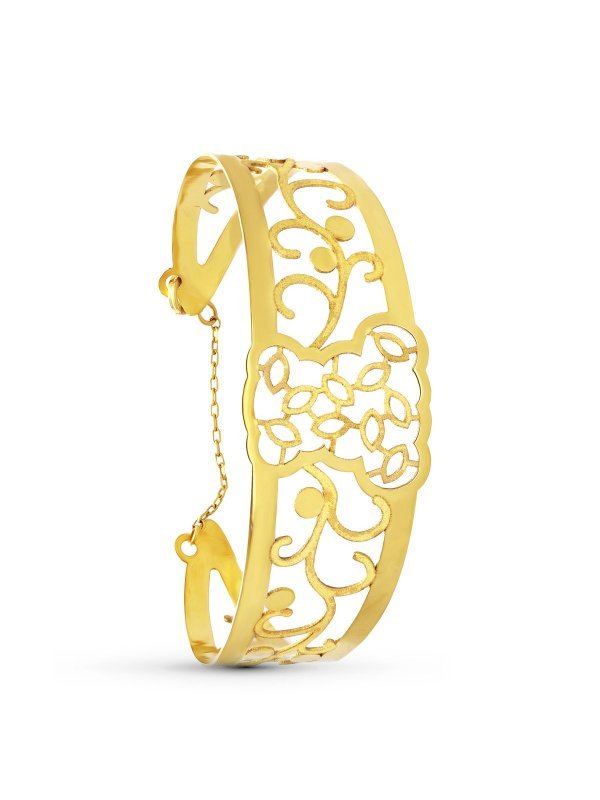 18K PULSERA ORO AMARILLO RIGIDA OSO...
