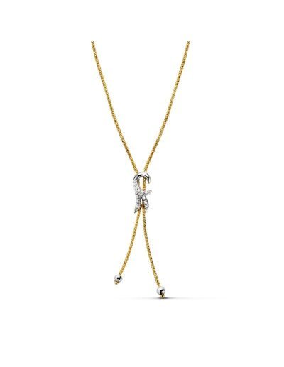 18K GARGANTILLA ORO BICOLOR...