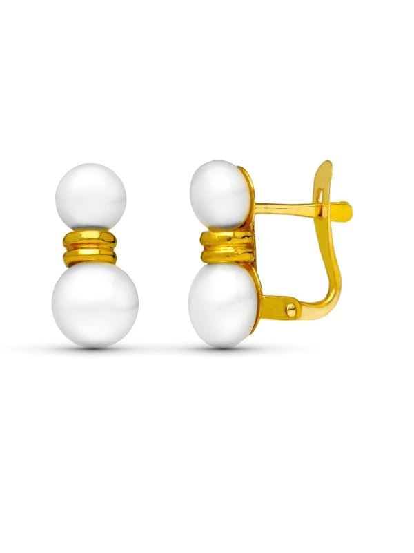 18K PENDIENTES ORO AMARILLO TU Y YO...
