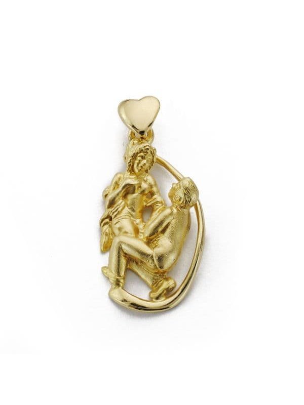 18K COLGANTE ORO AMARILLO PAREJA...