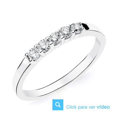 18K SORTIJA DIAMANTES TALLA...