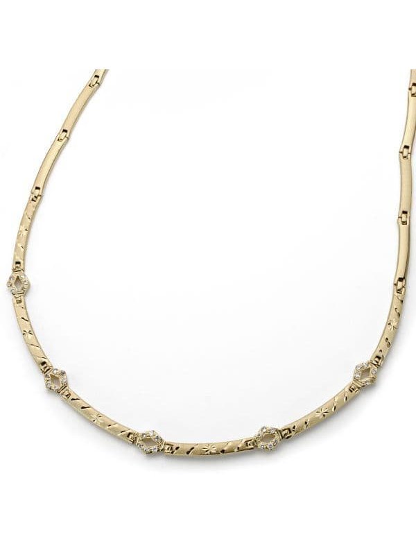 18K GARGANTILLA CIRCONITAS 45 CM 6 MM
