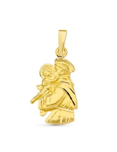 18K MEDALLA ORO AMARILLO SAN ANTONIO...
