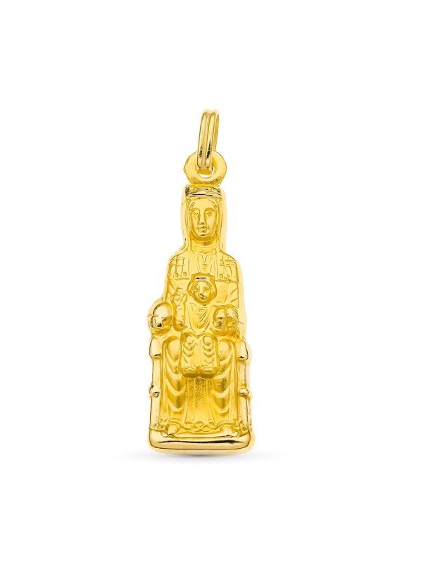 18K SILUETA ORO AMARILLO VIRGEN DE...