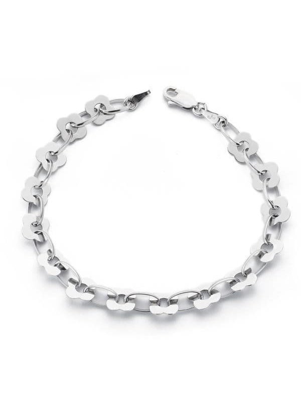 18K PULSERA ORO BLANCO 18.5 CM 7 MM...