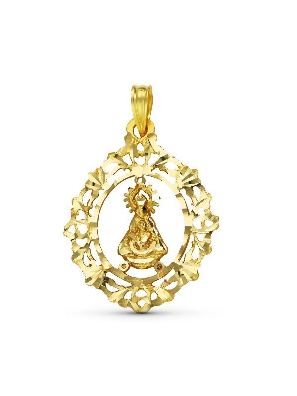 18K MEDALLA VIRGEN DE TISCAR CERCO...
