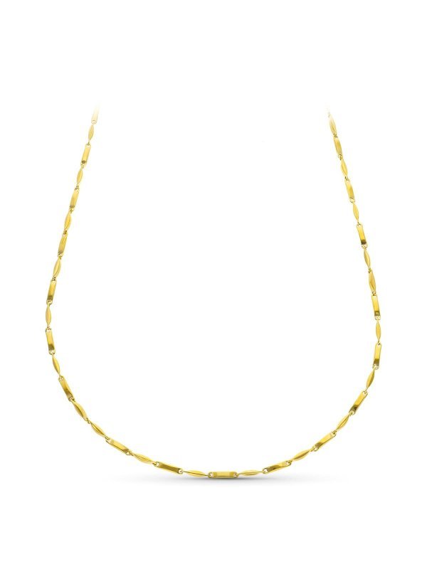 18K CADENA ORO AMARILLO TRAMOS HUECA...