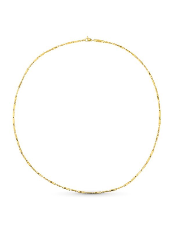 18K CADENA ORO AMARILLO TRAMOS HUECA...