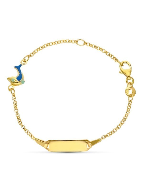 18K ESCLAVA ORO AMARILLO DELFIN...