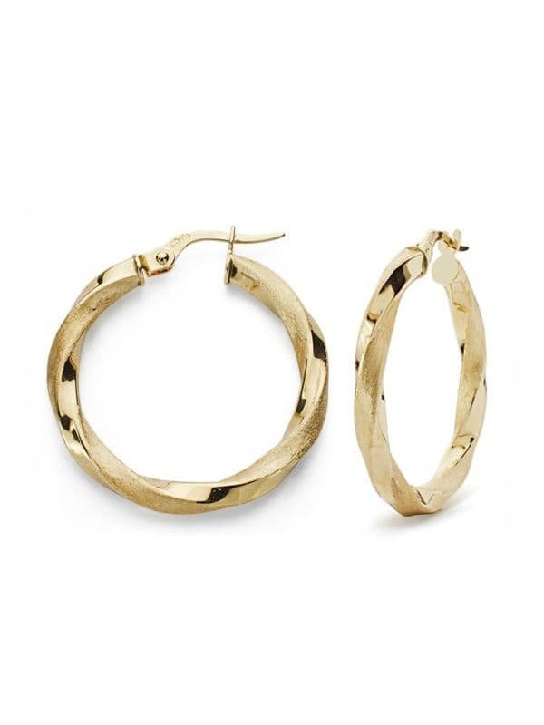 18K AROS ORO AMARILLO MATE Y BRILLO...