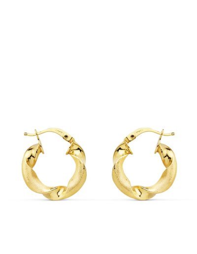 18K AROS MATE Y BRILLO...