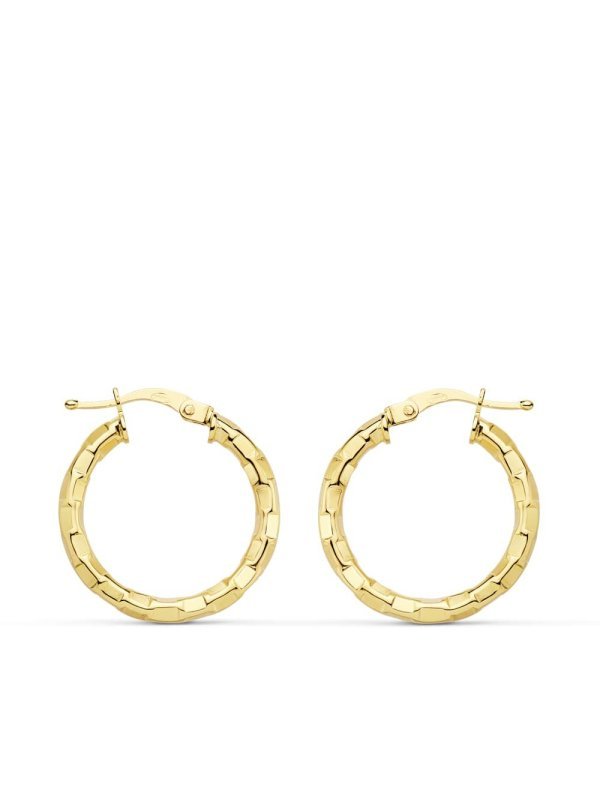 18K AROS ORO AMARILLO HUECOS...