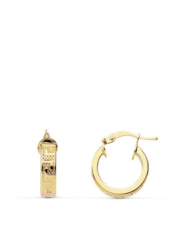 18K AROS ORO AMARILLO GRECA...