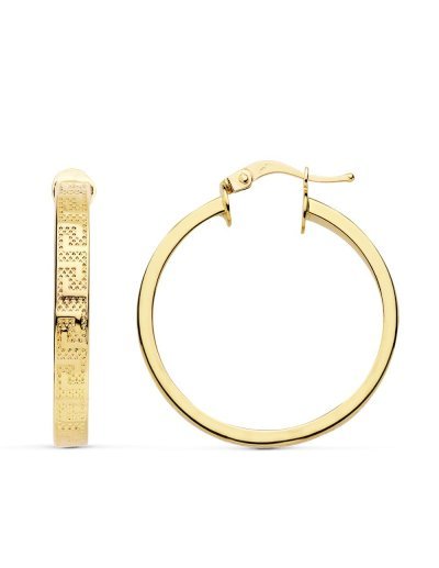 18K AROS ORO AMARILLO GRECA...