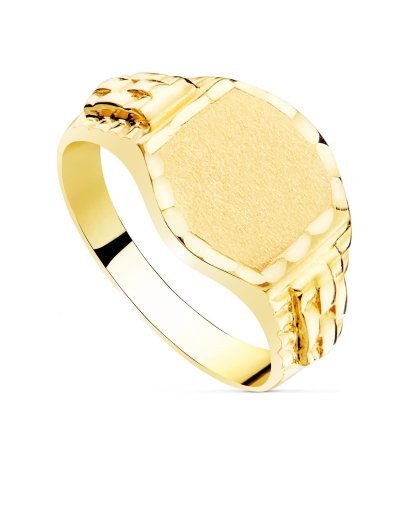18K SELLO MACIZO CABALLERO...