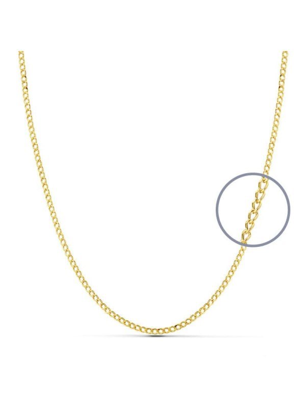 18K CADENA ORO AMARILLO BARBADA HUECA...