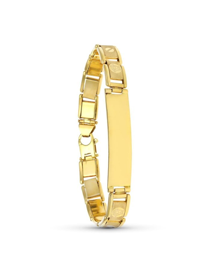18K ESCLAVA ORO AMARILLO CABALLERO...