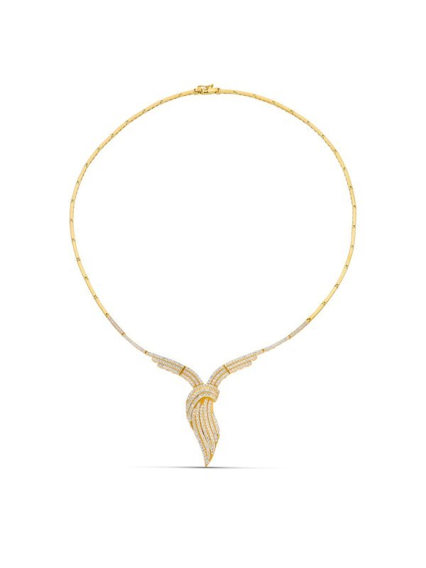 18K GARGANTILLA ORO AMARILLO CIRCONITAS