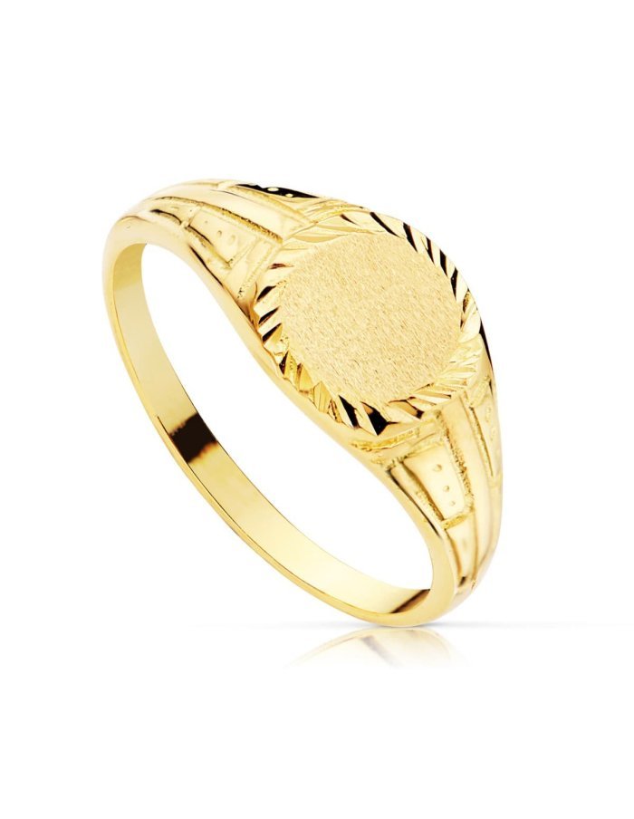 18K SELLO ORO AMARILLO CADETE MACIZO...