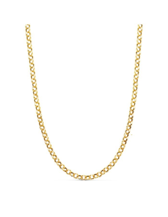 18K CADENA ORO AMARILLO ROLO HUECO...