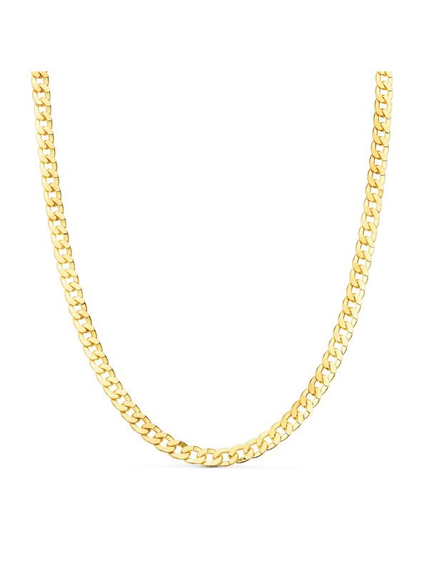 18K CADENA ORO AMARILLO BARBADA HUECA...