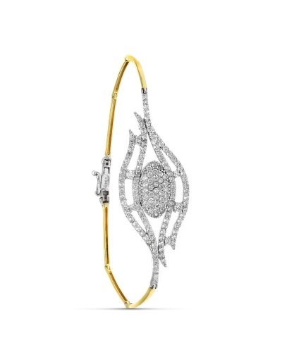 18K PULSERA ORO BICOLOR CON...