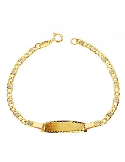 18K ESCLAVA CIRCONITAS 14CM...