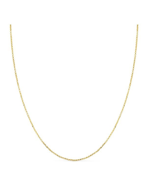 18K CADENA ORO AMARILLO ROLO HUECA...