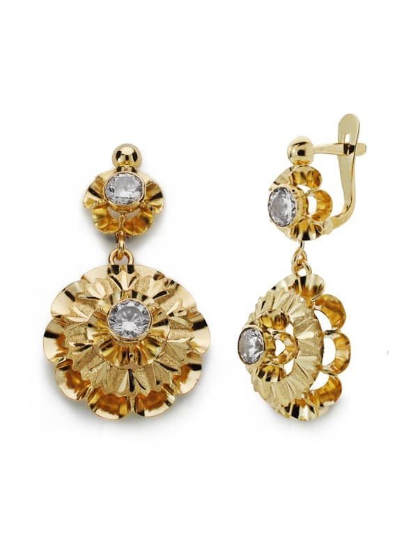 18K PENDIENTES CUBANAS