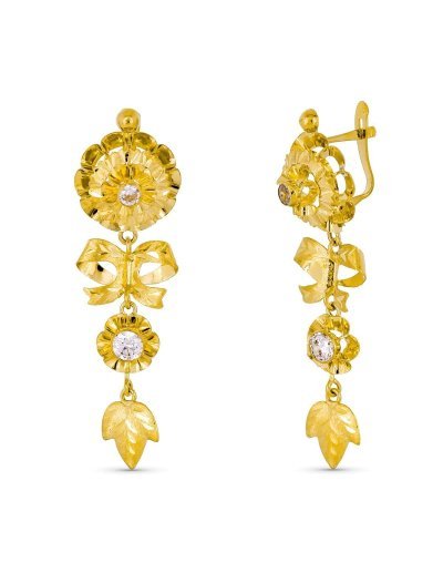 18K PENDIENTES CUBANAS