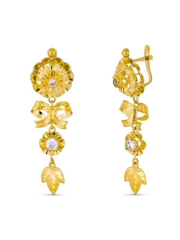 18K PENDIENTES CUBANAS