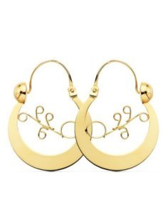 18K CRIOLLAS CANARIAS 30X24 MM