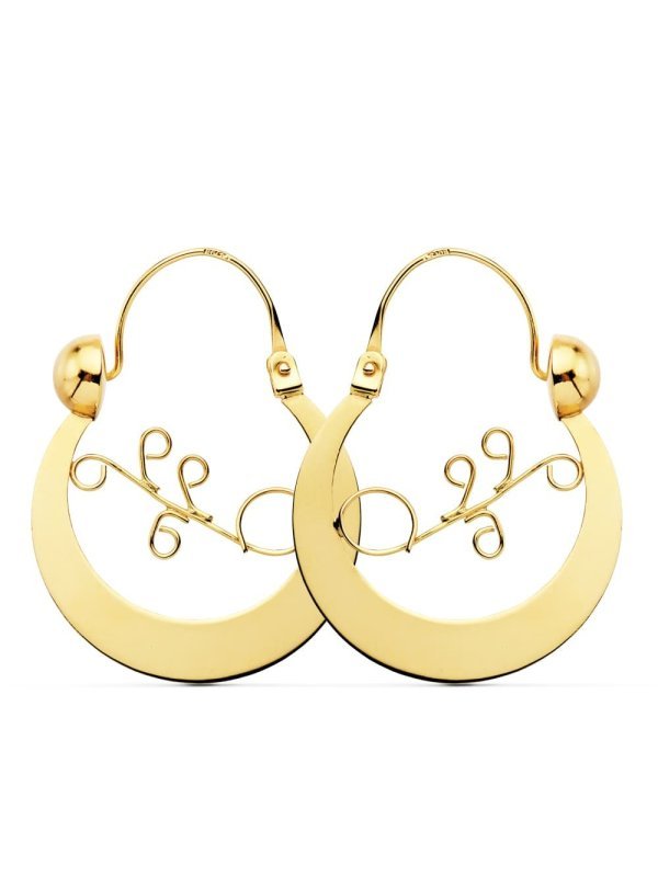 18K CRIOLLAS CANARIAS 30X24 MM