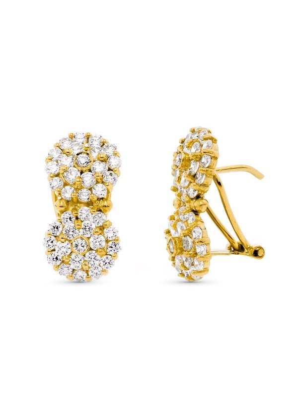 18K PENDIENTES ORO AMARILLO TU Y YO...