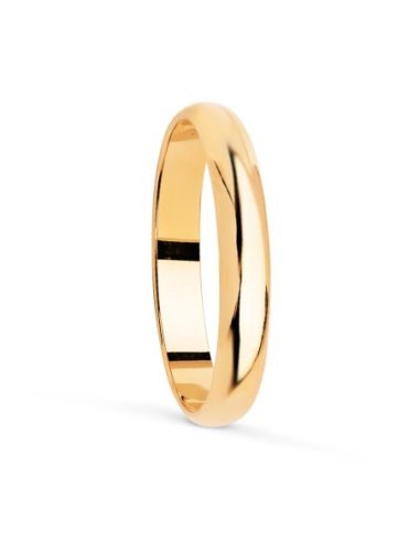 18K ALIANZA ORO AMARILLO LISA 3 MM