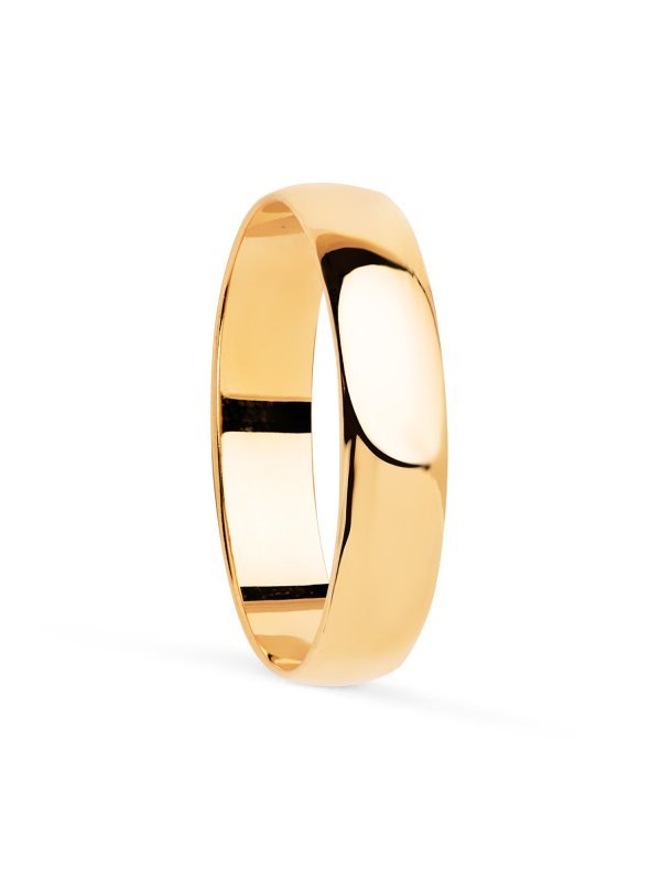 18K ALIANZA ORO AMARILLO LISA BRILLO...