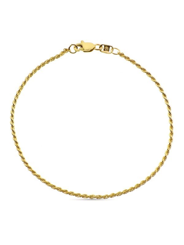 18K PULSERA ORO AMARILLO CORDON...