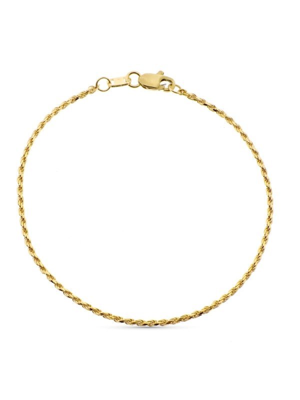 18K PULSERA ORO AMARILLO CORDON...