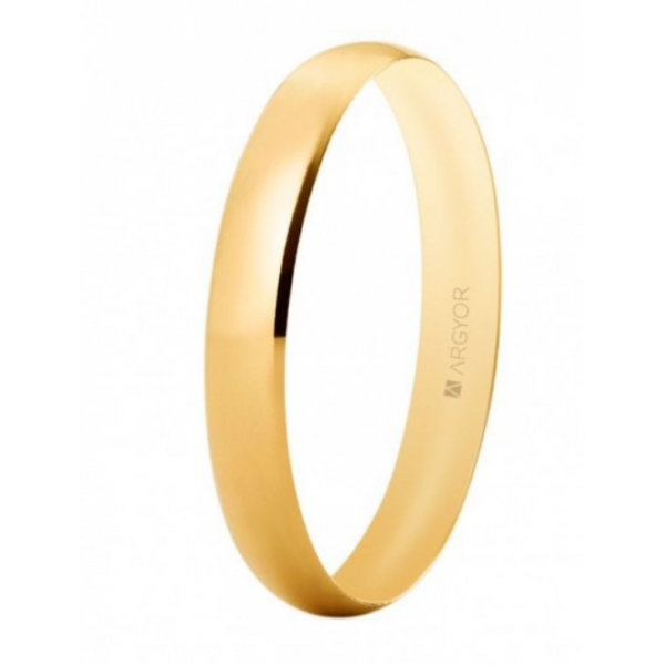 Alianza de boda oro clásica confort...