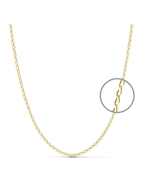18K CADENA MACIZA BILBAO 45 CM 1.5 MM