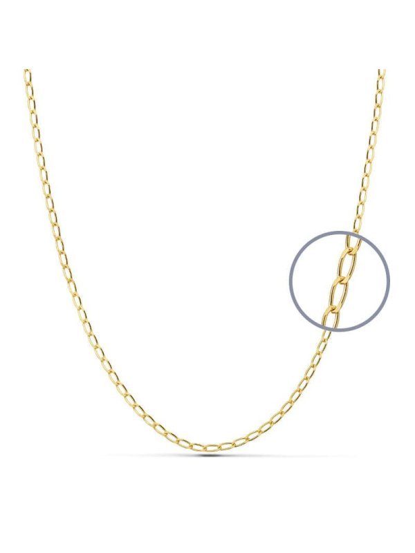 18K CADENA MACIZA BILBAO 40 CM 1.8 MM