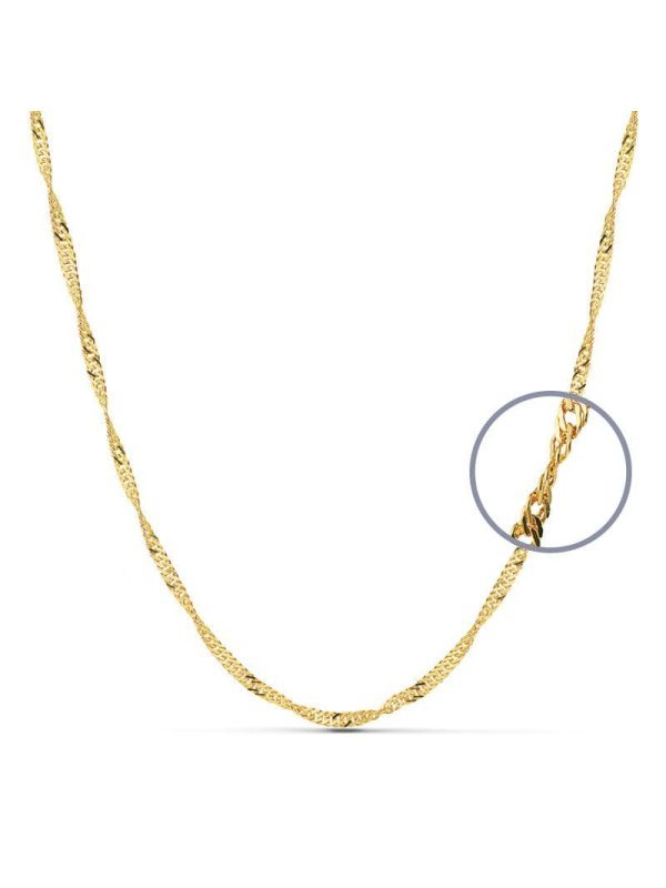 18K CADENA ORO AMARILLO MACIZA...