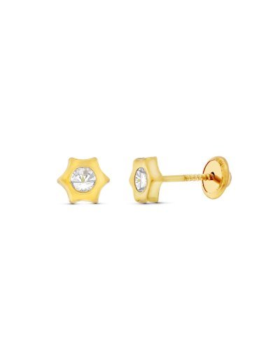 18K PENDIENTES ORO AMARILLO...