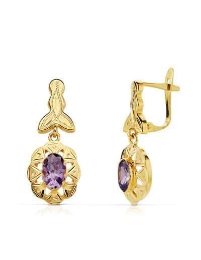 18K PENDIENTES CUBANAS...