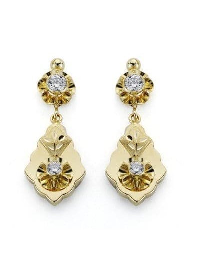 18K PENDIENTES CUBANAS...